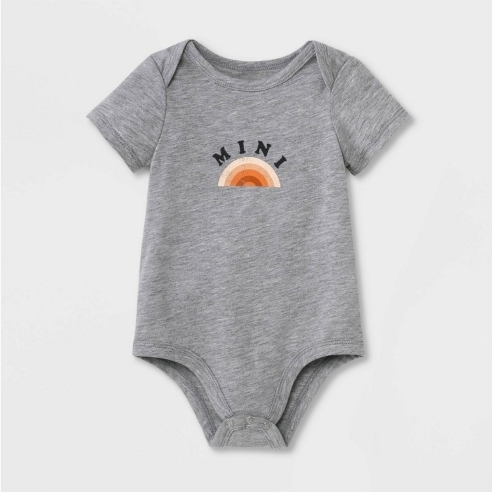Unisex Mini Baby Rainbow 'Mini' Bodysuit Size 6-9 months - Picture 2 of 5